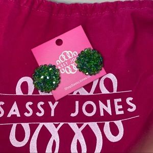Sassy Jones green Malia studs